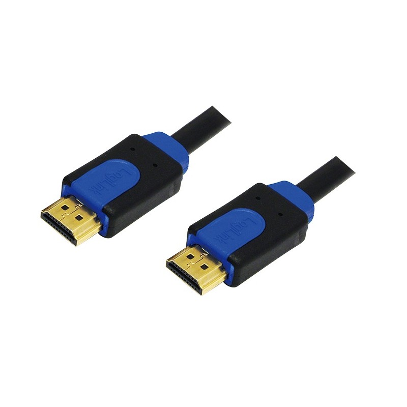 CABLU video LOGILINK, HDMI (T) la HDMI (T), 2m, premium, conectori auriti, rezolutie maxima 4K UHD (3840 x 2160) la 60 Hz, negru