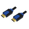 CABLU video LOGILINK, HDMI (T) la HDMI (T), 2m, premium, conectori auriti, rezolutie maxima 4K UHD (3840 x 2160) la 60 Hz, negru