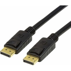 CABLU video LOGILINK, DisplayPort (T) la DisplayPort (T), 2m, conectori auriti, rezolutie maxima 8K (7680 x 4320) la 60 Hz, negr