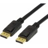 CABLU video LOGILINK, DisplayPort (T) la DisplayPort (T), 2m, conectori auriti, rezolutie maxima 8K (7680 x 4320) la 60 Hz, negr