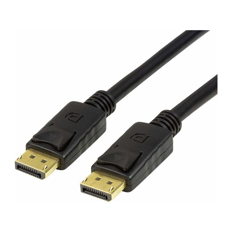 CABLU video LOGILINK, DisplayPort (T) la DisplayPort (T), 2m, conectori auriti, rezolutie maxima 8K (7680 x 4320) la 60 Hz, negr