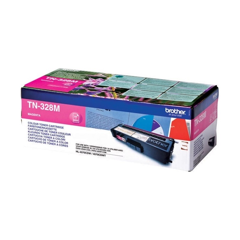 Toner Original Brother Magenta, TN328M, pentru HL-4570|MFC-9970|9270, 6K,"TN328M"