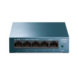 SWITCH TP-LINK  5 porturi Gigabit LiteWave carcasa metalica "LS105G" (timbru verde 2 lei)