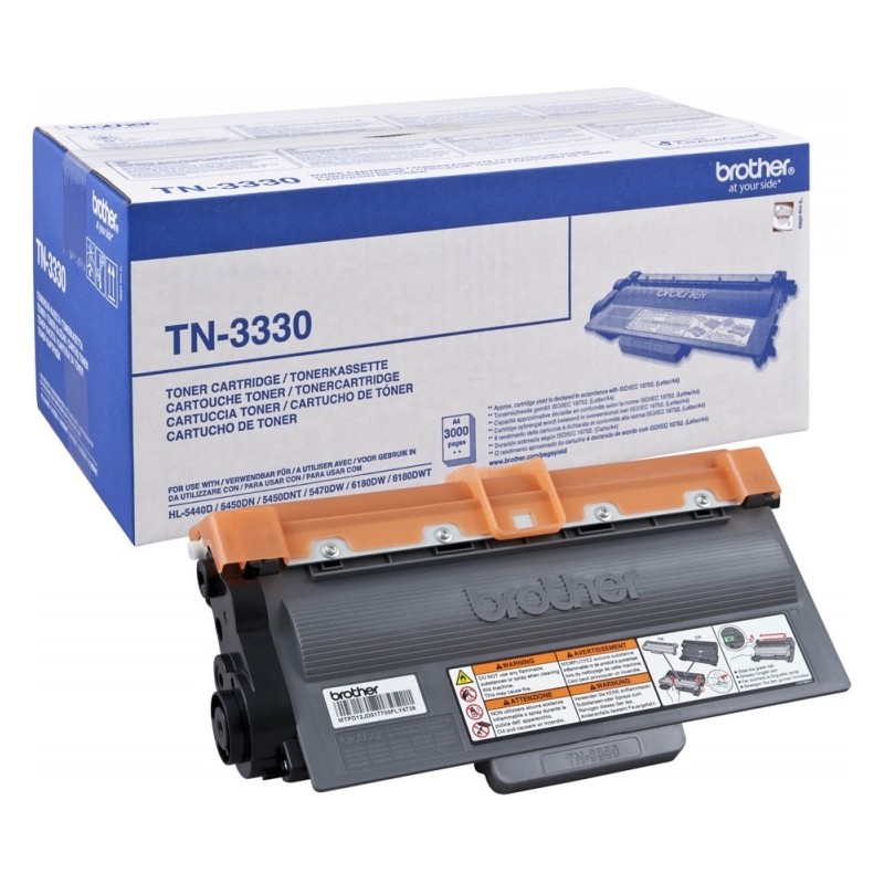 Toner Original Brother Black, TN3330, pentru HL-6180|5440|5470|DCP-8250|8110|MFC-8950|8510|8520, 3K,"TN3330"