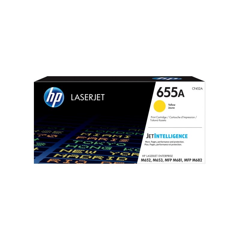 Toner Original HP Yellow, nr.655A, pentru Color LaserJet M652|M653|M681|M682, 10.5K, (timbru verde 1.2 lei) , "CF452A"