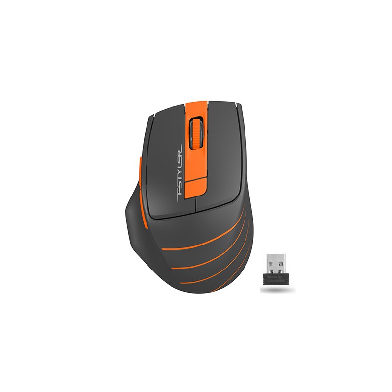 MOUSE A4tech, "FG30", gaming, wireless, 2.4GHz, optic, 2000 dpi, butoane/scroll 6/1, , negru / portocaliu, 45507106 "FG30 Orange