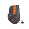 MOUSE A4tech, "FG30", gaming, wireless, 2.4GHz, optic, 2000 dpi, butoane/scroll 6/1, , negru / portocaliu, 45507106 "FG30 Orange