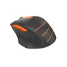 MOUSE A4tech, "FG30", gaming, wireless, 2.4GHz, optic, 2000 dpi, butoane/scroll 6/1, , negru / portocaliu, 45507106 "FG30 Orange