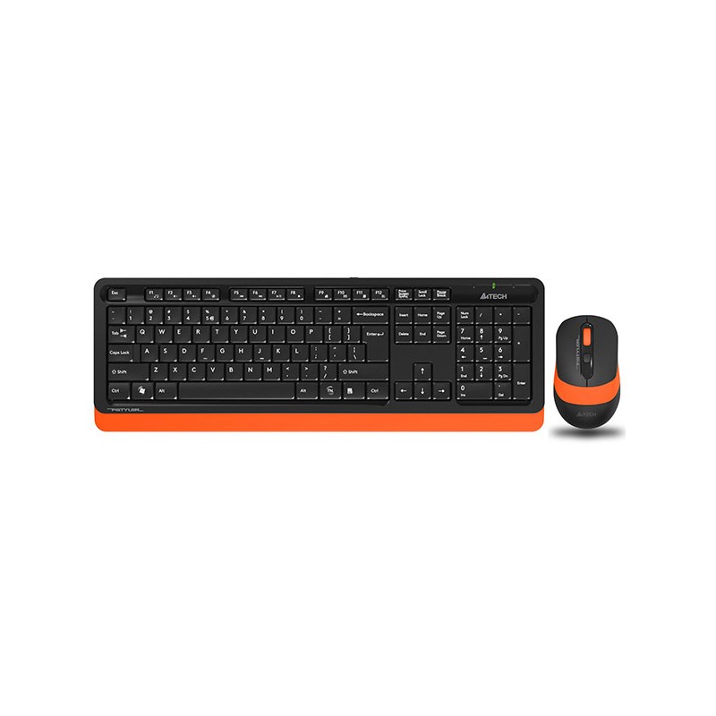 Kit TASTATURA si Mouse A4TECH, "Fstyler FG10+FGK10", wireless, 104 taste format standard, mouse 2000dpi, 4/1 butoane, negru &amp