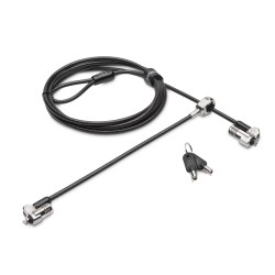 CABLU securitate KENSINGTON pt. notebook slot Nano,cheie standard,conectare directa,1.8m,cablu otel carbon,5mm,permite pivotare 