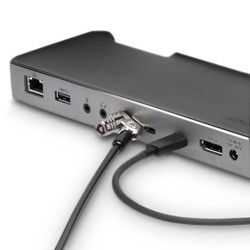 CABLU securitate KENSINGTON pt. notebook slot Nano,cheie standard,conectare directa,1.8m,cablu otel carbon,5mm,permite pivotare 
