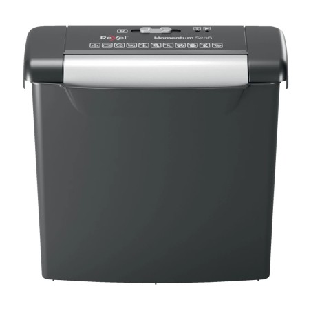 Distrugator manual documente MOMENTUM S206, 6 coli, P2, strip-cut (tip fasii) Rexel "2104568EU" (timbru verde 40 lei)