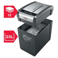 Distrugator manual documente MOMENTUM subtire X312-SL, 12 coli, P3, cross-cut (tip confeti) Rexel "2104574EU" (timbru verde 40 l