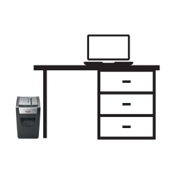 Distrugator manual documente MOMENTUM subtire X312-SL, 12 coli, P3, cross-cut (tip confeti) Rexel "2104574EU" (timbru verde 40 l