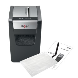 Distrugator manual documente MOMENTUM subtire X410-SL, 10 coli, P4, cross-cut (tip confeti) Rexel "2104573EU" (timbru verde 11 l