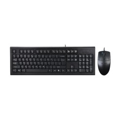 Kit TASTATURA si Mouse A4TECH, "KR-85+OP-620D", cu fir, 104 taste format standard, mouse 1000dpi, 4/1 butoane, negru, "KR-8520D-
