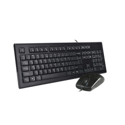 Kit TASTATURA si Mouse A4TECH, "KR-85+OP-620D", cu fir, 104 taste format standard, mouse 1000dpi, 4/1 butoane, negru, "KR-8520D-