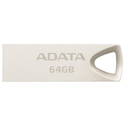 MEMORIE USB 2.0 ADATA 64 GB, clasica, carcasa aliaj zinc, argintiu, "AUV210-64G-RGD" (timbru verde 0.03 lei)