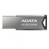 MEMORIE USB 2.0 ADATA 32 GB, clasica, carcasa metalica, argintiu, "AUV250-32G-RBK" (timbru verde 0.03 lei)