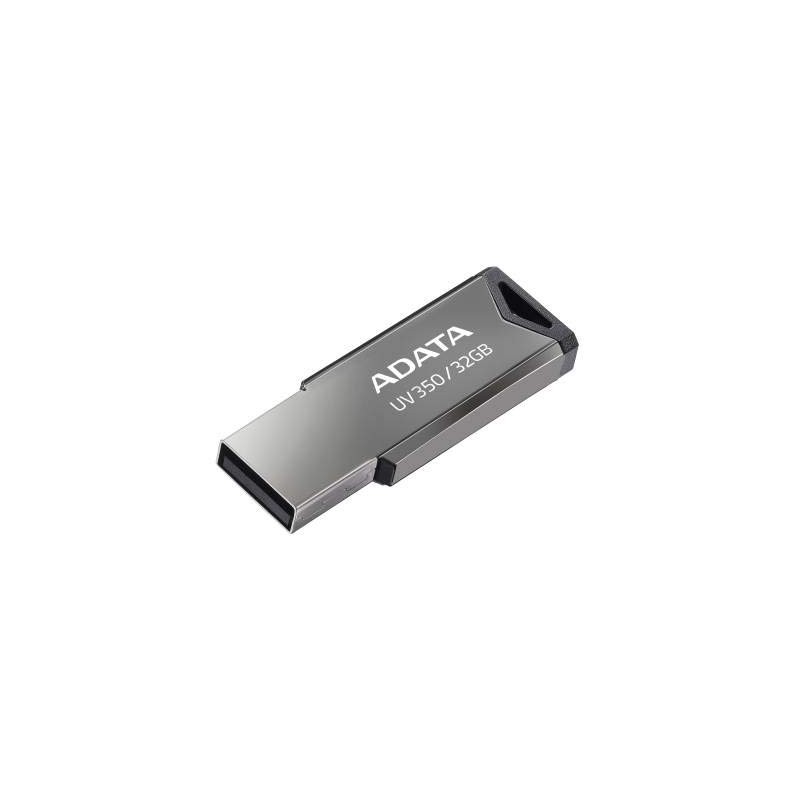 MEMORIE USB 3.2 ADATA 32 GB, clasica, carcasa metalica, argintiu, "AUV350-32G-RBK" (timbru verde 0.03 lei)