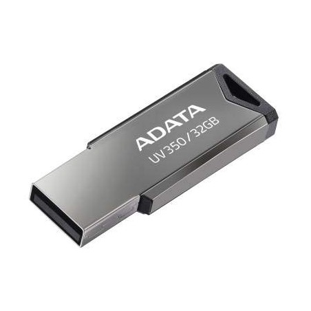 MEMORIE USB 3.2 ADATA 32 GB, clasica, carcasa metalica, argintiu, "AUV350-32G-RBK" (timbru verde 0.03 lei)