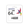 MEMORIE USB 3.2 ADATA 64 GB, clasica, carcasa metalica, argintiu, "AUV350-64G-RBK" (timbru verde 0.03 lei)