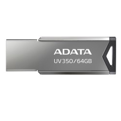 MEMORIE USB 3.2 ADATA 64 GB, clasica, carcasa metalica, argintiu, "AUV350-64G-RBK" (timbru verde 0.03 lei)
