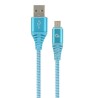 CABLU alimentare si date GEMBIRD, pt. smartphone, USB 2.0 (T) la Micro-USB 2.0 (T), 1m, premium, cablu cu impletire din bumbac,t