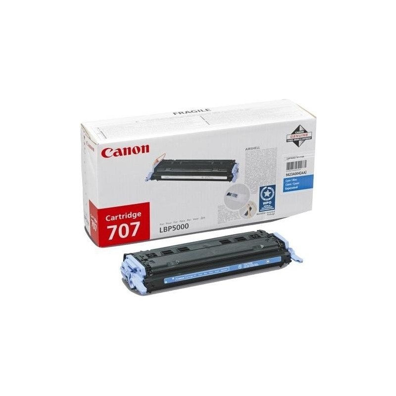 Toner Original Canon Cyan, CRG-707C, pentru LBP 5000|LBP 5100, 2K, (timbru verde 1.2 lei) , "CR9423A004AA"