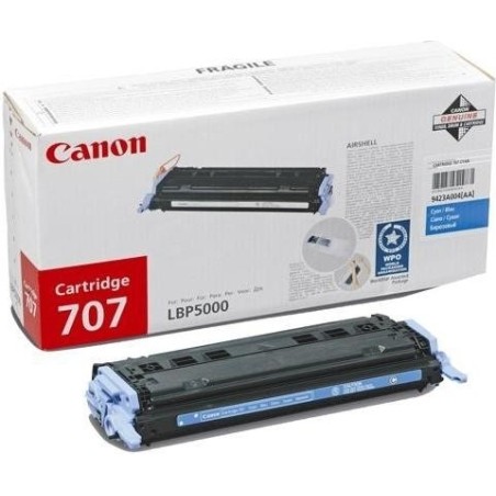 Toner Original Canon Cyan, CRG-707C, pentru LBP 5000|LBP 5100, 2K, (timbru verde 1.2 lei) , "CR9423A004AA"
