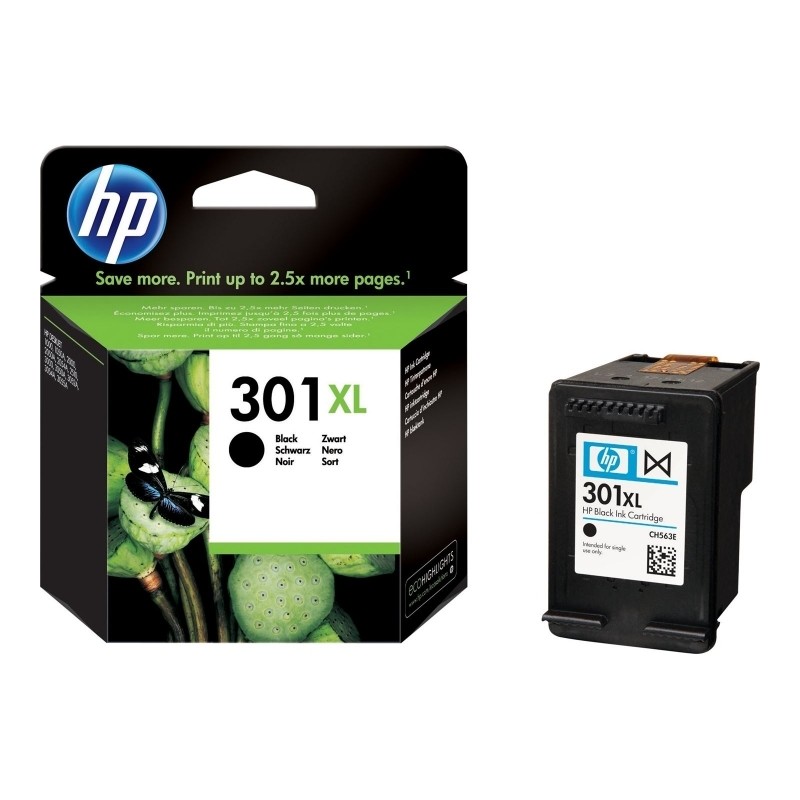 Cartus Cerneala Original HP Black, nr.301XL, pentru DJ1000|1050|1055|2050|3050, , (timbru verde 0.15 lei), "CH563EE"