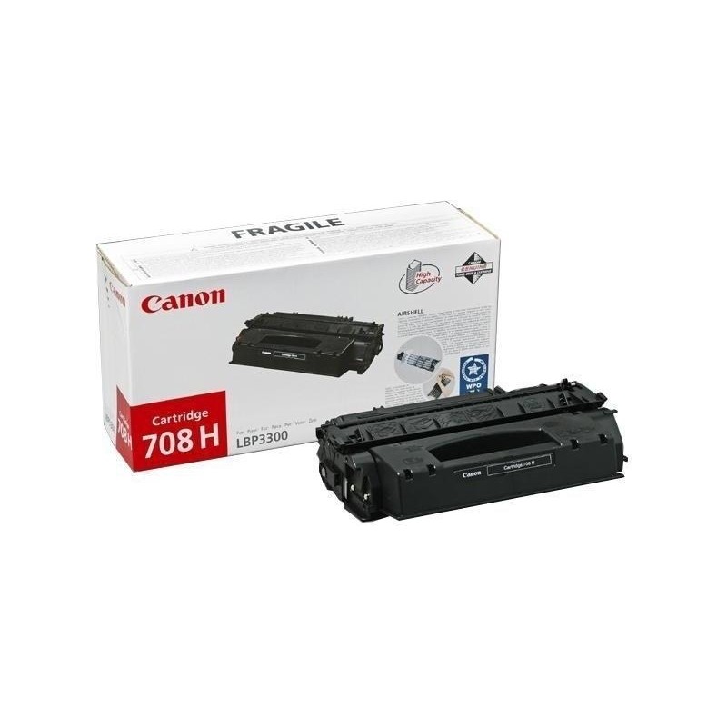 Toner Original Canon Black, CRG-708H, pentru LBP-3300|LBP-3360, 2.5K, (timbru verde 1.2 lei) , "CR0917B002AA"