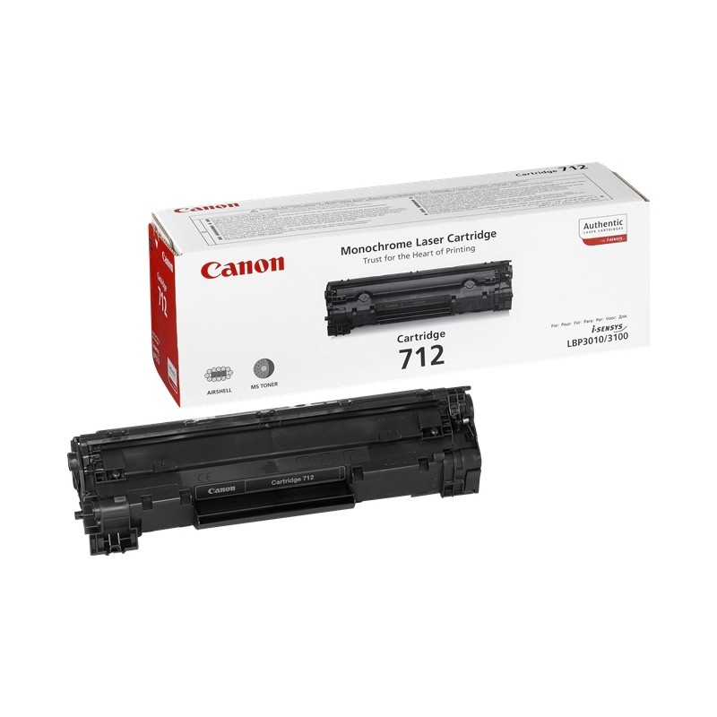 Toner Original Canon Black, CRG-712, pentru LBP-3010|LBP-3100, 6K, (timbru verde 1.2 lei) , "CR1870B002AA"