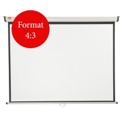 ECRAN proiectie  NOBO, manual, format 4 : 3, fixare perete | tavan, 150 x 114 cm, "1902391"