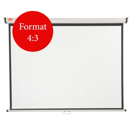 ECRAN proiectie  NOBO, manual, format 4 : 3, fixare perete | tavan, 150 x 114 cm, "1902391"