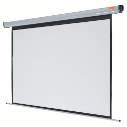 ECRAN proiectie  NOBO, electric, format 4 : 3, fixare perete | tavan, 144 x 108 cm, telecomanda, "1901970"