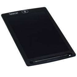TABLETA LED SPACER pentru scris si desenat, interactiva, e-learning, 8.5 display, black, baterie CR1220 "SPTB-LED"   (timbru ver