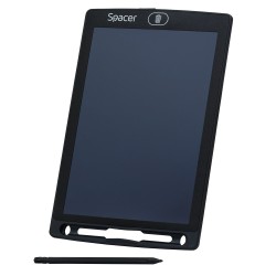 TABLETA LED SPACER pentru scris si desenat, interactiva, e-learning, 8.5 display, black, baterie CR1220 "SPTB-LED"   (timbru ver