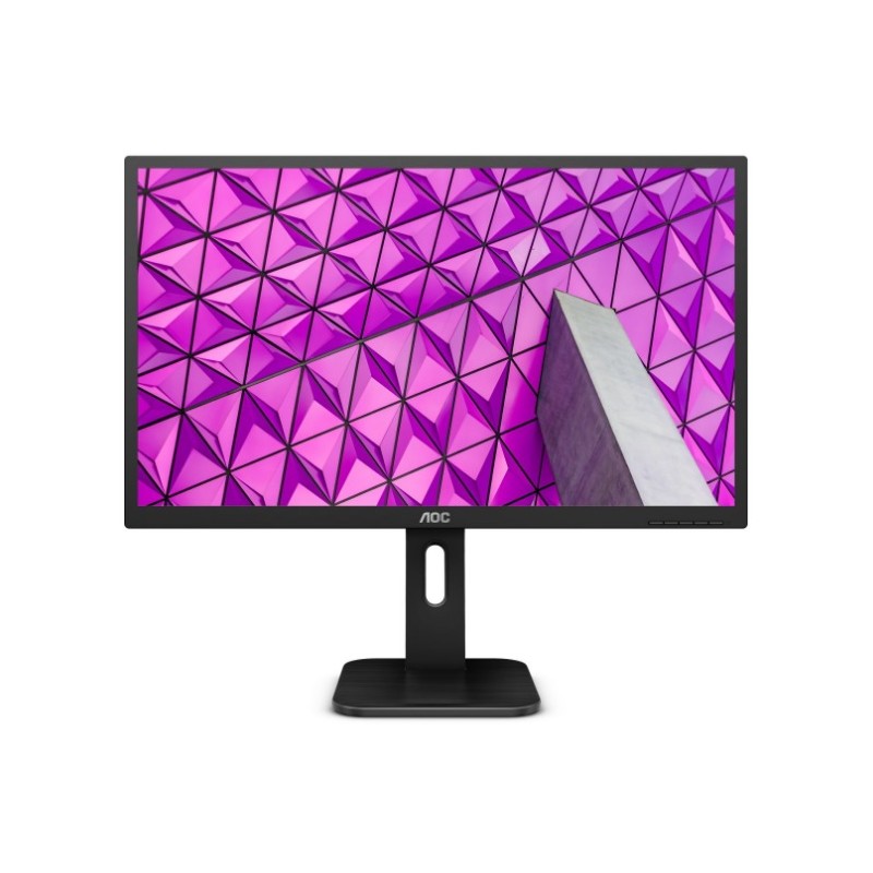 MONITOR AOC 27", home, office, IPS, WQHD (2560 x 1440), Wide, 250 cd/mp, 5 ms, VGA, DVI, HDMI, DisplayPort, "Q27P1" (timbru verd