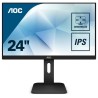 MONITOR AOC 23.8", home, office, IPS, Full HD (1920 x 1080), Wide, 250 cd/mp, 5 ms, VGA, DVI, HDMI, DisplayPort, "24P1" (timbru 