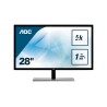 MONITOR AOC 28", home, office, TN, 4K UHD (3840 x 2160), Wide, 300 cd/mp, 1 ms, VGA, DVI, HDMI, DisplayPort, "U2879VF" (timbru v