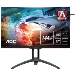MONITOR AOC 31.5" gaming, VA, WQHD (2560 x 1440), Wide, curbat, 400 cd/mp, 4 ms, VGA, HDMI x 2, DisplayPort x 2, "AG322QC4" (tim