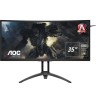 MONITOR AOC 35" gaming, MVA, UWQHD (3440 x 1440), Ultra Wide, curbat, 300 cd/mp, 4 ms, HDMI, DisplayPort, "AG352UCG6" (timbru ve