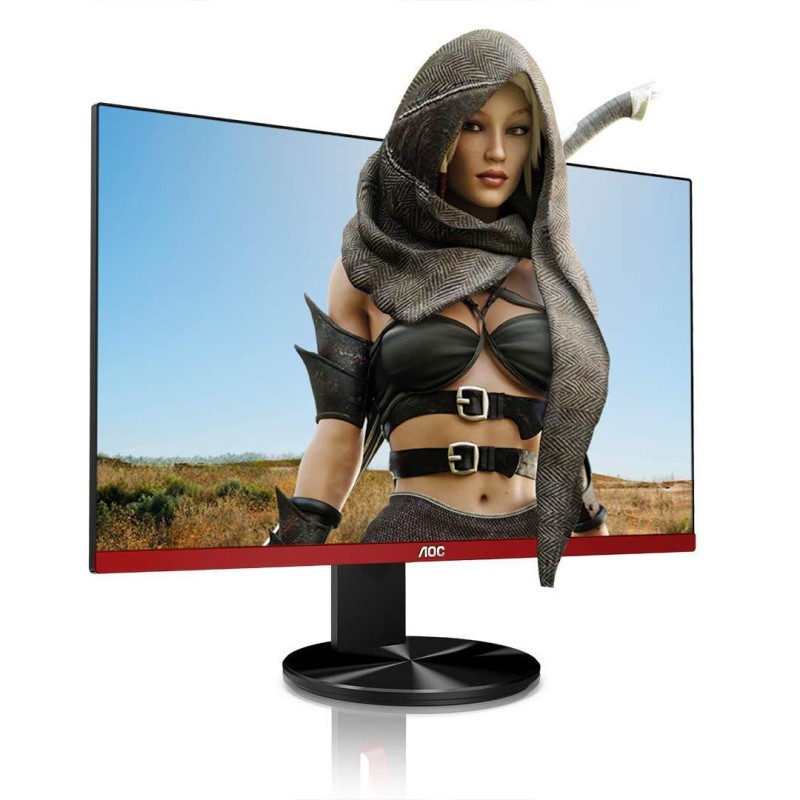 MONITOR AOC 24.5" gaming, TN, Full HD (1920 x 1080), Wide, 400 cd/mp, 1 ms, VGA, HDMI x 2, DisplayPort, "G2590FX" (timbru verde 