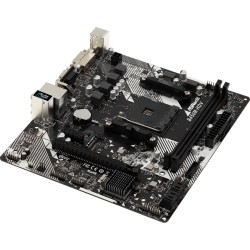 Placa de baza ASROCK AMD B450M-HDV R4.0, B450M-HDV R4.0, 2 DIMMs, Supports DDR4 3200+, 1 PCIe 3.0 x16, 1 PCIe 2.0 x1, 6 USB 3.1 