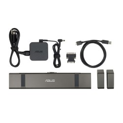 DOCKING Station ASUS compatibil ASUS, conectare PC prin andocare la NB, USB 3.0 x 4, USB Type C x 1,  RJ-45, negru, "90XB04AN-BD