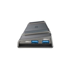DOCKING Station ASUS compatibil ASUS, conectare PC prin andocare la NB, USB 3.0 x 4, USB Type C x 1,  RJ-45, negru, "90XB04AN-BD