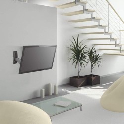 SUPORT de perete BARKAN, pt 1 TV/monitor plat, curbat, diag. max 29 inch, orizontala, inclinare, max 15 Kg, "E140.B"