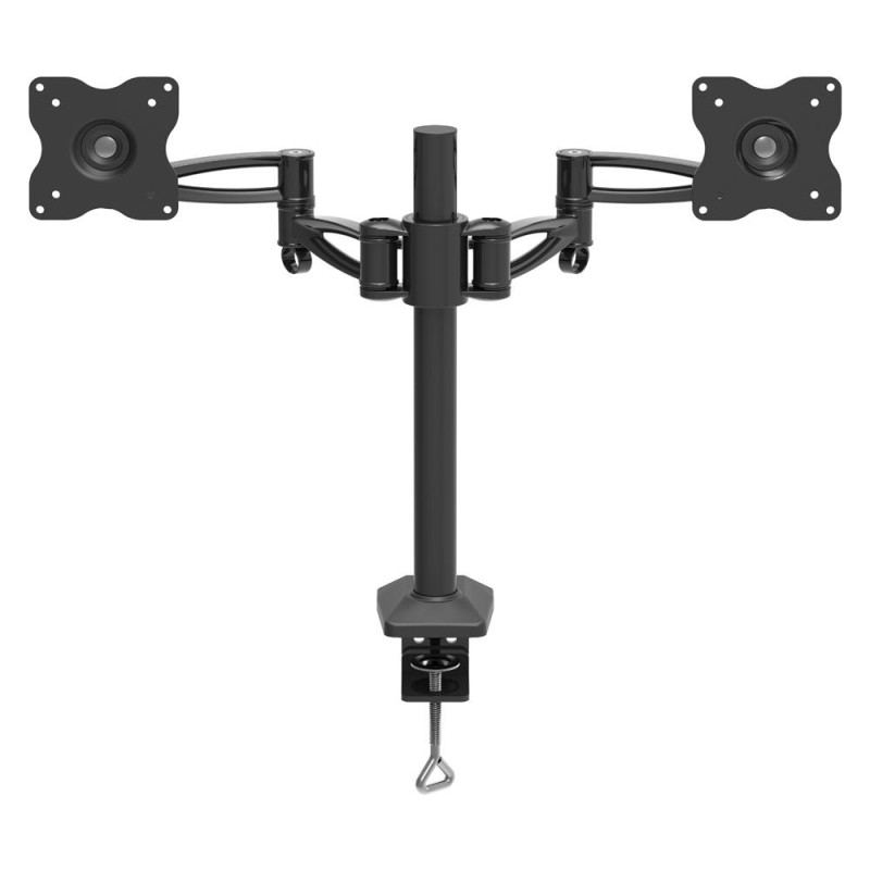 SUPORT de birou BARKAN, pt 2 TV/monitor plat, curbat, diag. max 27.1 inch, orizontala, verticala, inclinare, max 6 Kg x 2, "E642