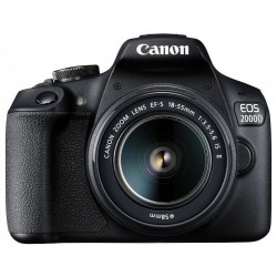 Camera foto CANON EOS-2000D kit,ob EF-S 18-55mm f/3.5-5.6 IS II 24.1MP,3.0" TFT fixed DIGIC 4+,ISO 100-6400,FullHD movies, HDMI 
